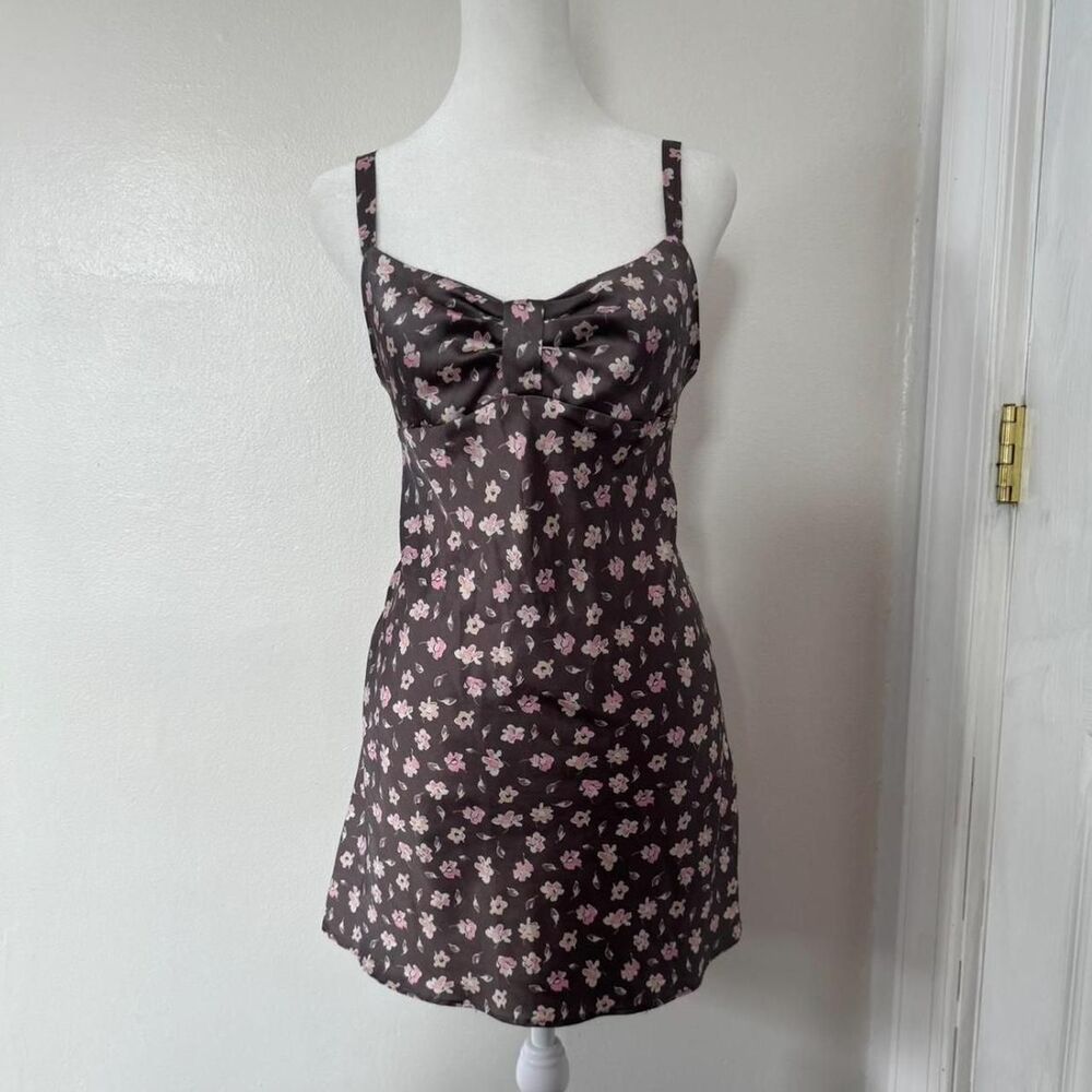 Victoria's secret Women's Grey and Pink Floral Dress